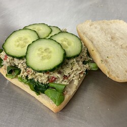 Lemon Basil Chicken Salad Sandwich (Gluten-Free)